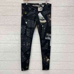 ALO Yoga Airbrush Galaxy Space Print Leggings Size L